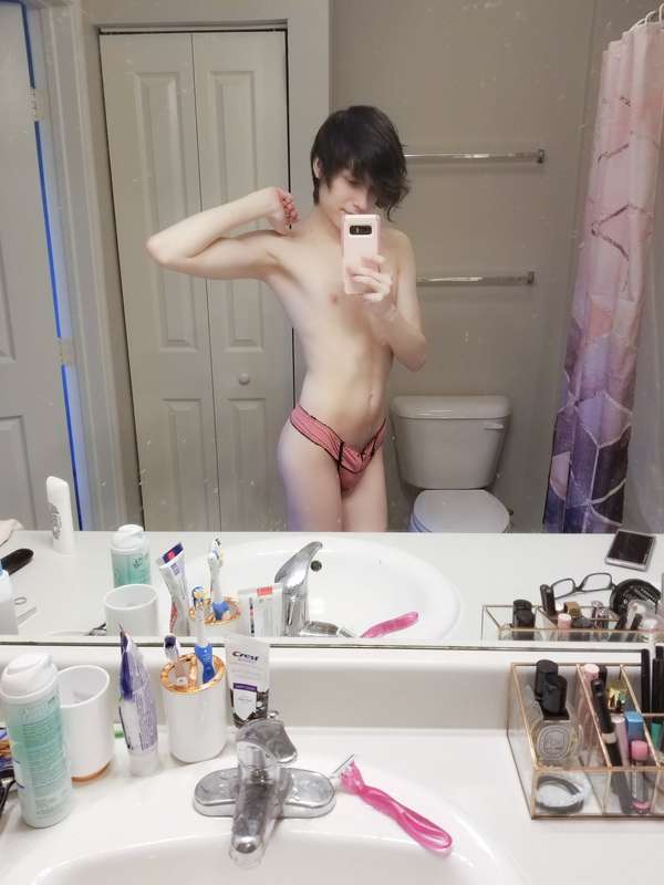pink panties look like they belong on boys... 7