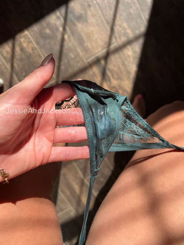 **Creampied panties from yesterday!**
Juicy wet pics and the..