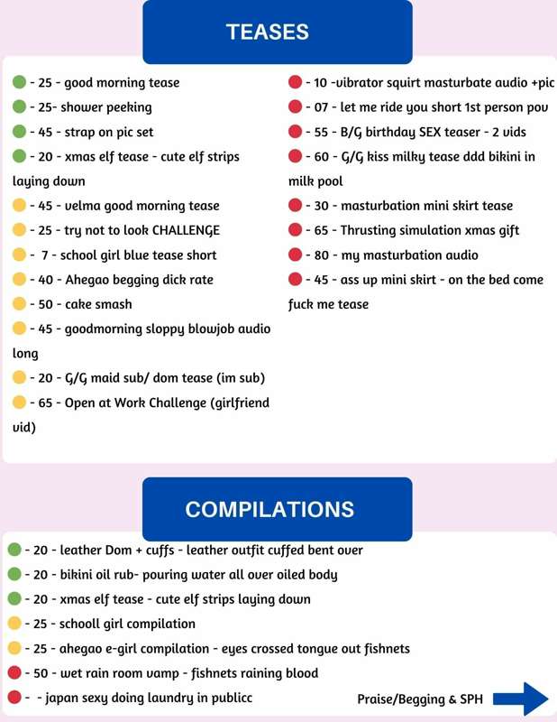 HELL YEAH BITCHES🕺🏻🕺🏻 I DID IT NEW PRICE LIST!!!! idk like 2.. 12
