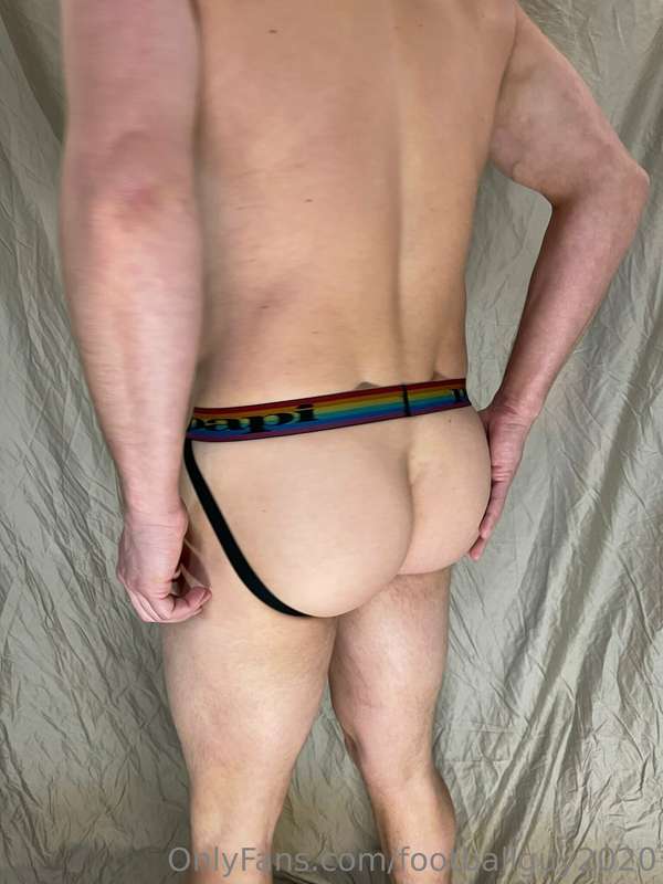 Soldier shows off his hot muscular body in a thong and jock!.. 9
