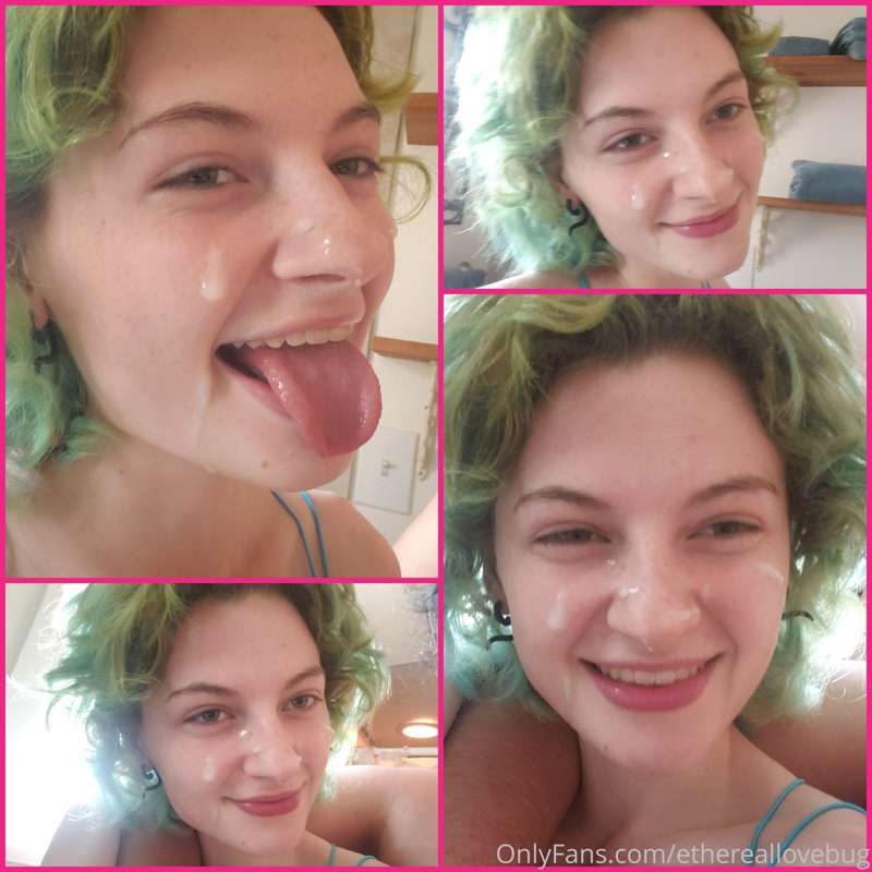 I just got my throat fucked so good. Here's a recent facial ..