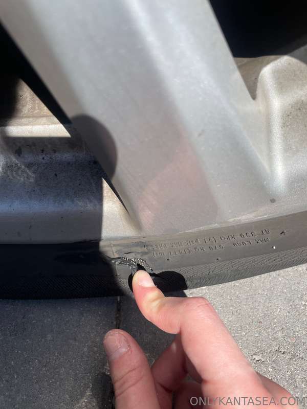Update on my tire: It is unpatchable because the air is esca..