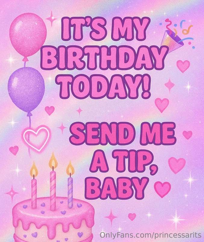 It’s my birthday 