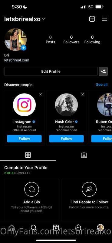 Just made an IG for OF. Go follow me 💕