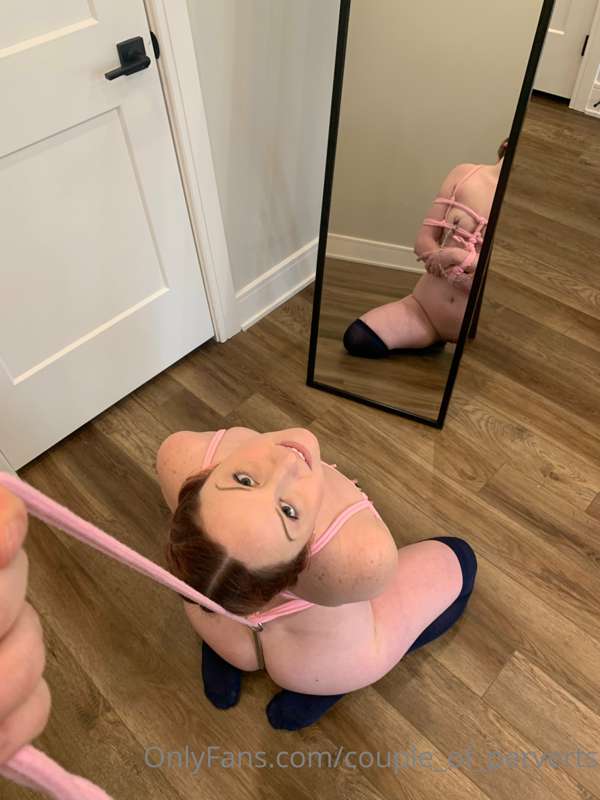 Master tied a straitjacket harness, hooked my ass before spa.. 19