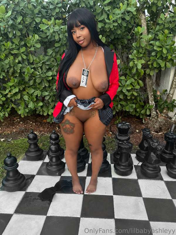couldn’t wait to show yall my Yumeko Jamabi look 🤭🫶🏾