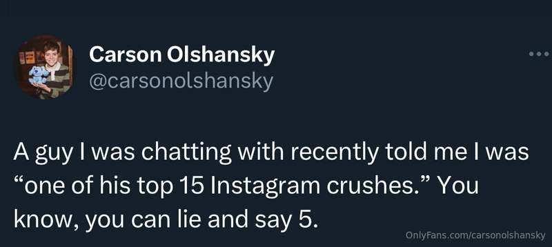 Carsonolshansky - Onlyfans - 23 Jul, 2024