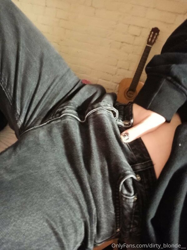 My hand touches my wet pussy. ? do you think I should mastur..