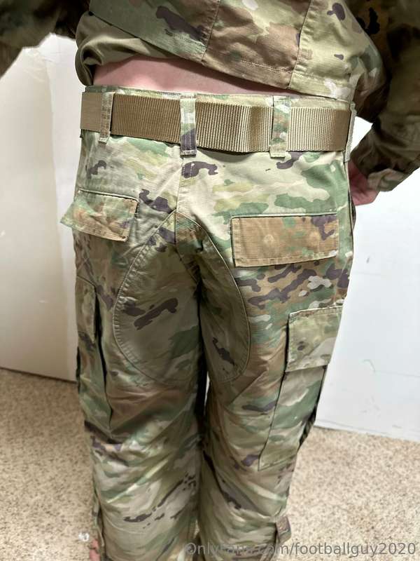The private doing a little stripping down to his military br.. 17