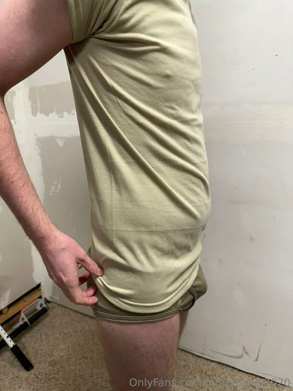 The private doing a little stripping down to his military br.. 13