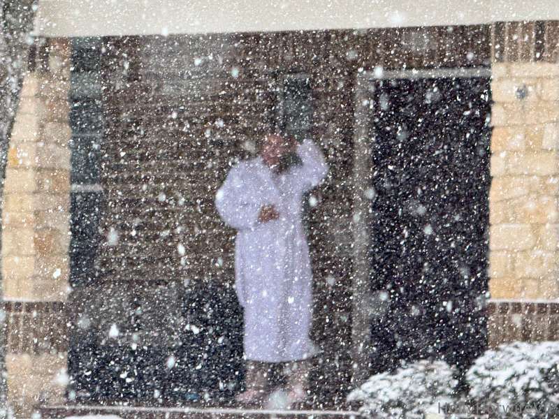 Snowing in Texas!!!