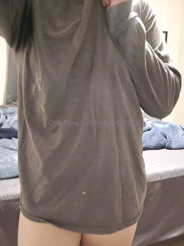 I love wearing a man's shirt, especially when there's nothin..