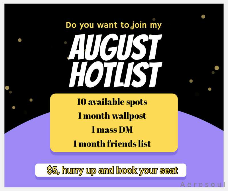 Don’t let the summer leave without being on my Hotlist first..