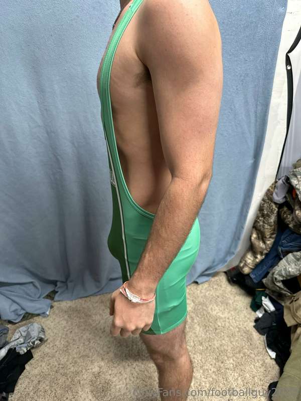 The new private in football gear and a wrestling singlet! 24