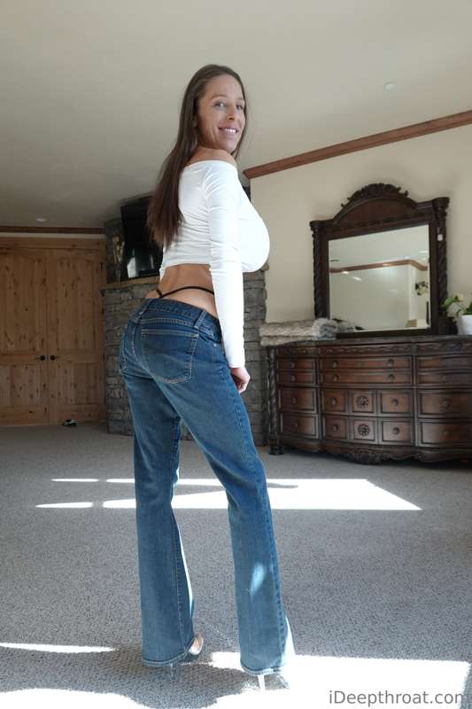 This is a special request. Jeans with the thong. 

I remembe..