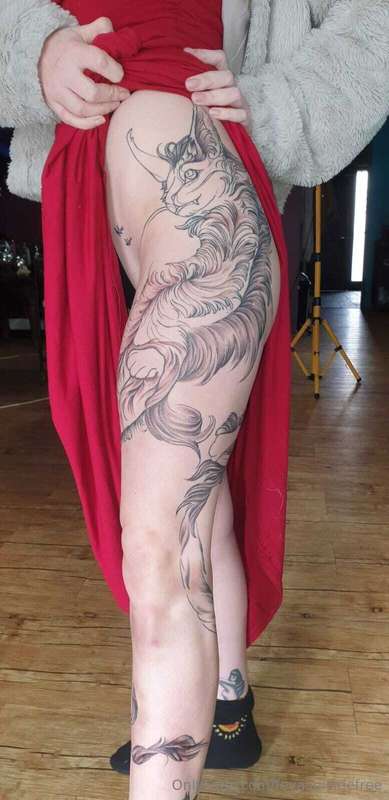 Dragon Kitty is Coming Along Nicely 🤭❤️ Color is next! 5