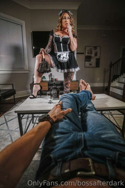 Hired this sexy maid to help take care of some things. Set w..