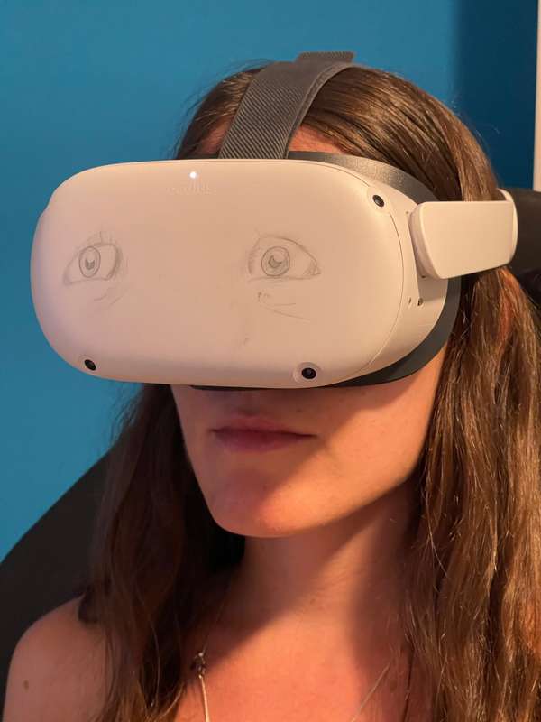 Getting horny watching our own VR videos! Do you have any na..