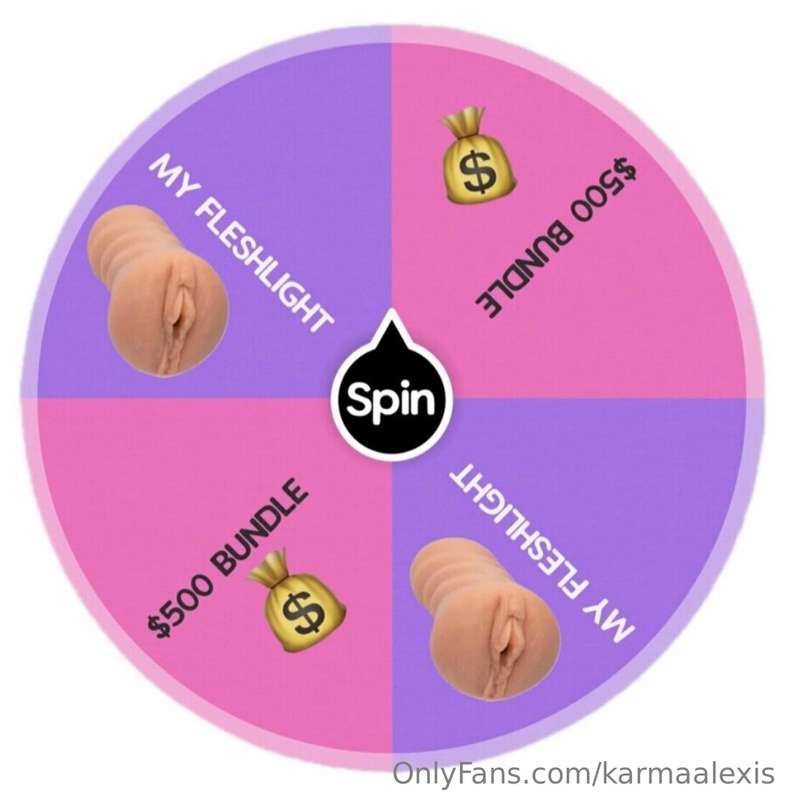 FIRST FAN TO TIP $15 GETS A SPIN 💗 💦 (50% OFF FIRST FAN ONLY..
