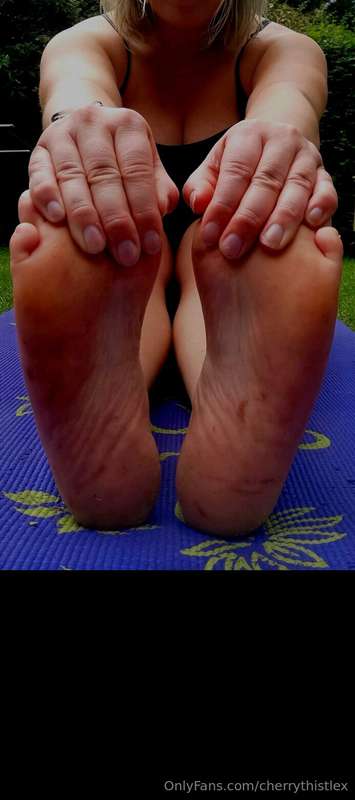 A little yoga in the garden. I do love a good stretch make m..