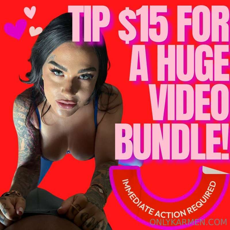 TIP $15 FOR A HUGE VIDEO BUNDLE SENT TO YOUR DMS IMMEDIATELY..