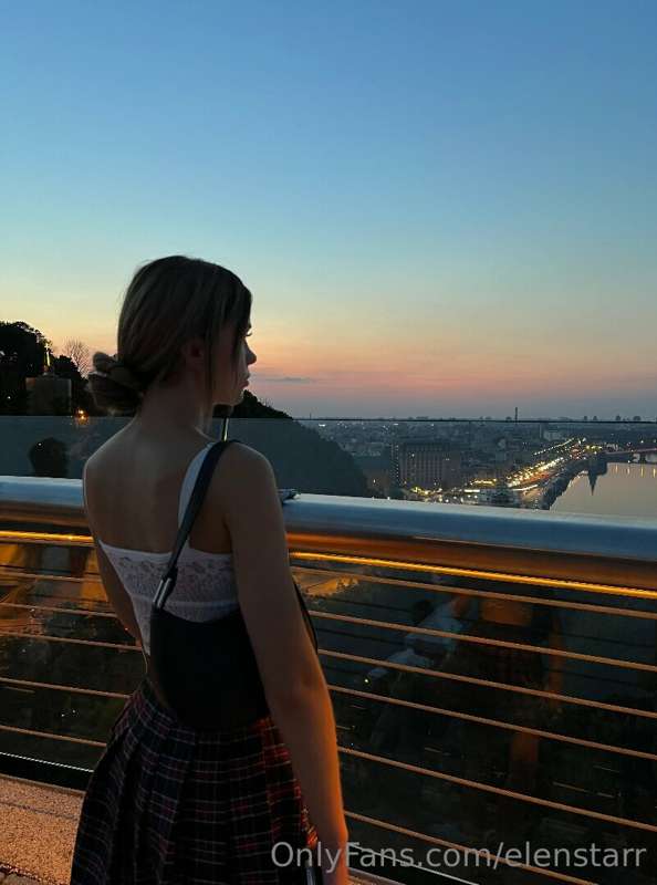 Evening city is my fairy tale. Lanterns cast a soft light, l..