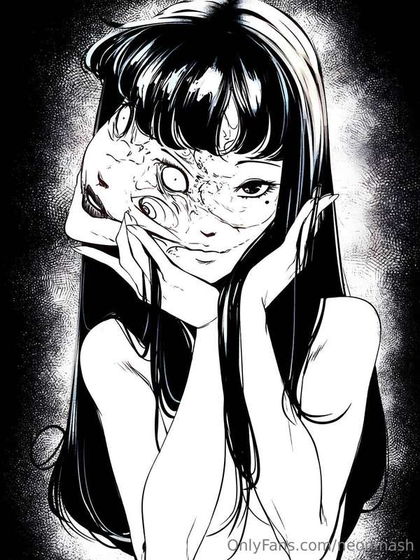 🖤 My Attempt at photoshopping myself as the Junji Ito Girl 🖤.. 2