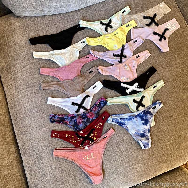 Panties! Message me if you want some 💦👙