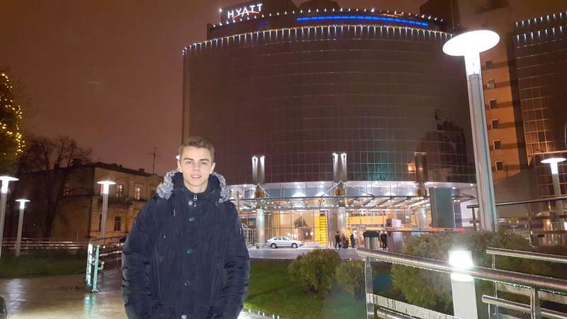 Near the hotel 🏨