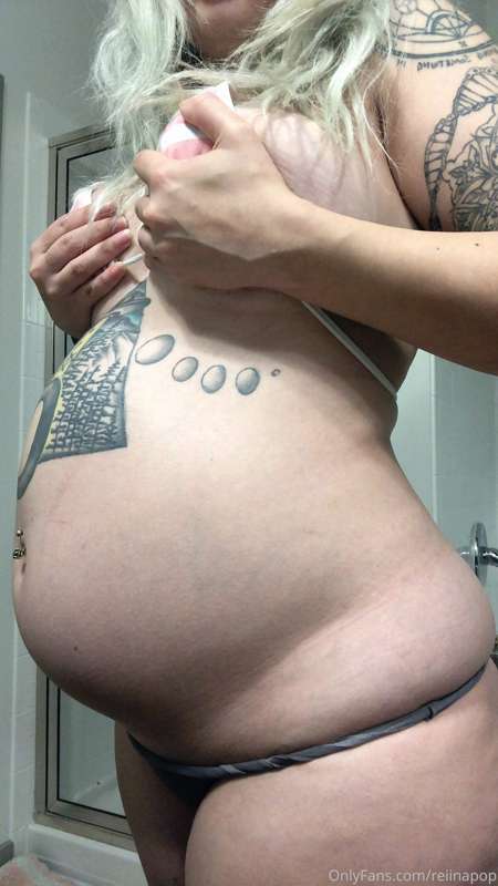 3 milkshakes then air inflation!!! My belly is SO round and ..