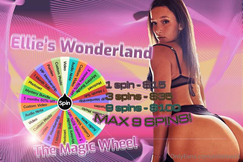 ***Ellie's Magic Wheel is back!*** 🎡✨ Are you feeling lucky ..