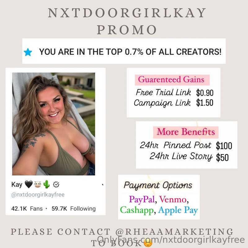 hiya :) now selling promo for all creators ✨ copy and paste ..