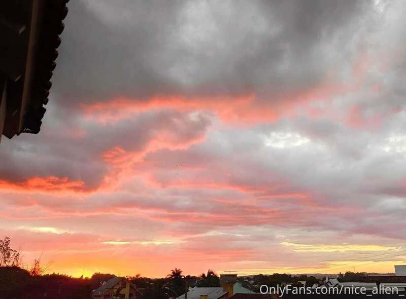 Sky on fire