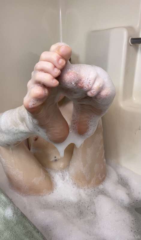 I had some fun in the tub today with my Nude nails! You can ..