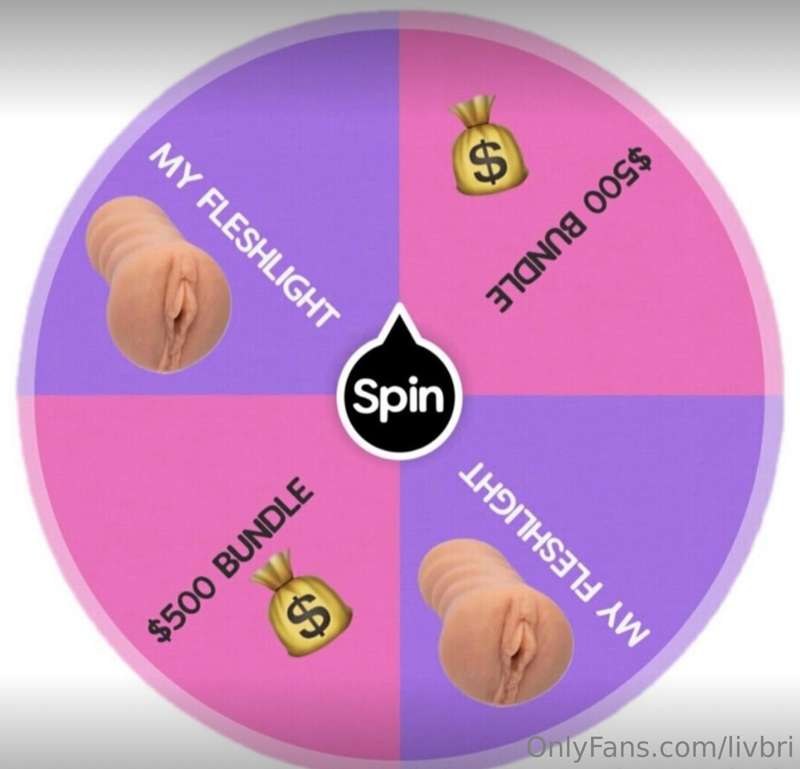 50/50 PUSSY CLONE WHEEL 💗 1 SPIN = $15 2 SPINS = $25**If you..