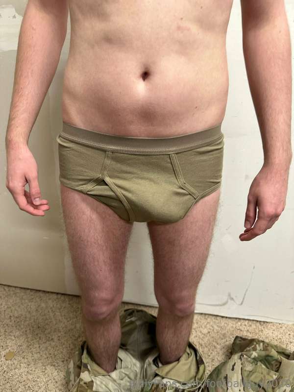 The private doing a little stripping down to his military br.. 7