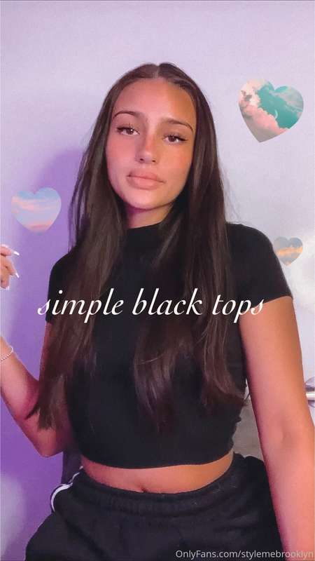 hiii babes 💞💞  Here are a few of my black tops that I like t..