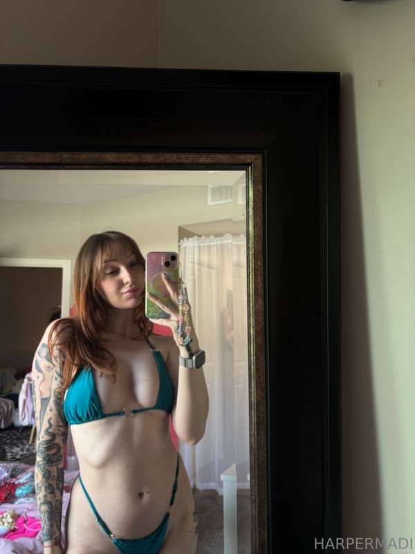 do u like my green bikini?