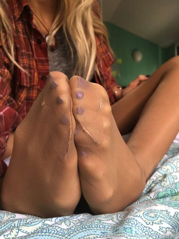 It’s been so long since you saw my perfect feet in nylons, I.. 1