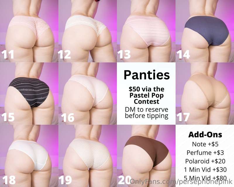 Panties are UP! Only available via the MV Pastel Pop contest.. 1