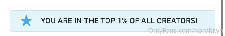 WOOOOO I’m finally in the top 1% of creators on OnlyFans ?
k.. 1