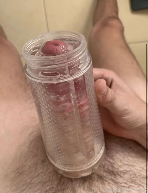 Did you see the fleshlight cum video I posted last night?😈💦 ..
