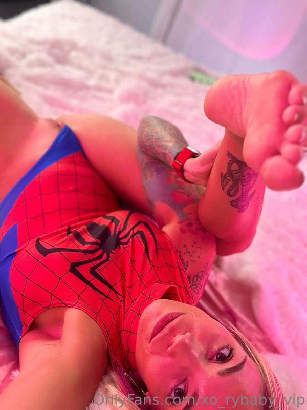 Your favorite Slutty Spider Girl!! Cum get caught in my web  8