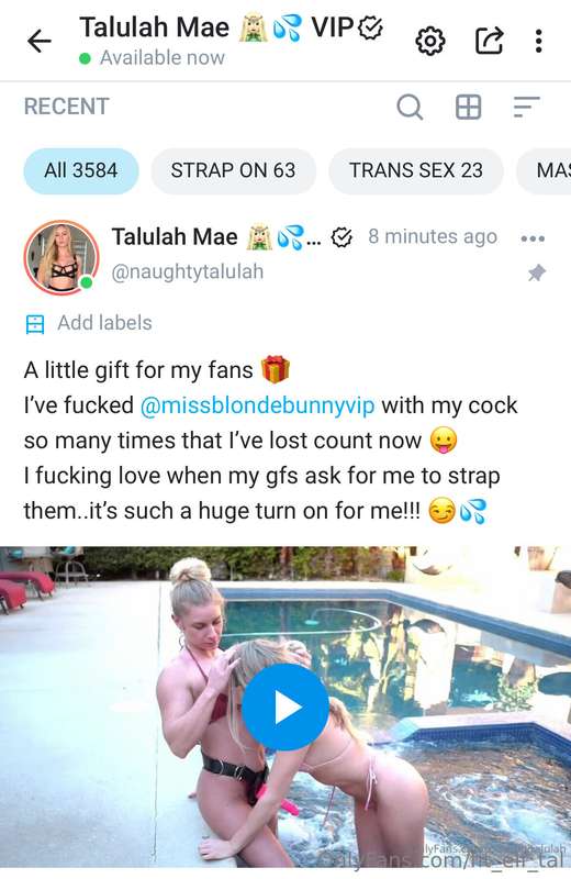 It’s only $3 to join my @naughtytalulah VIP page that has TW..