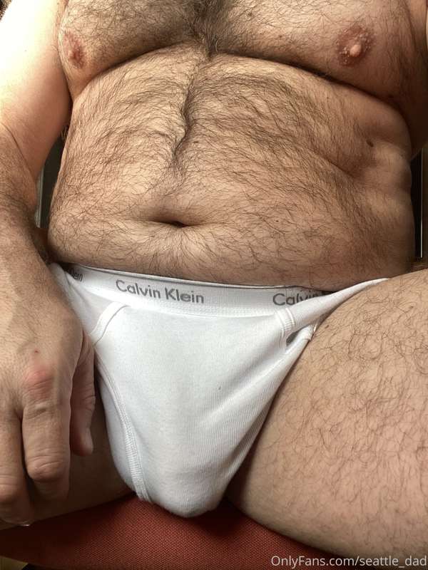 Dad’s just playing around in his briefs.  He loves it when y.. 5