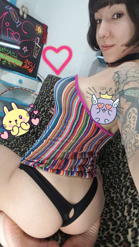 tight colorful dress and satin thong 5