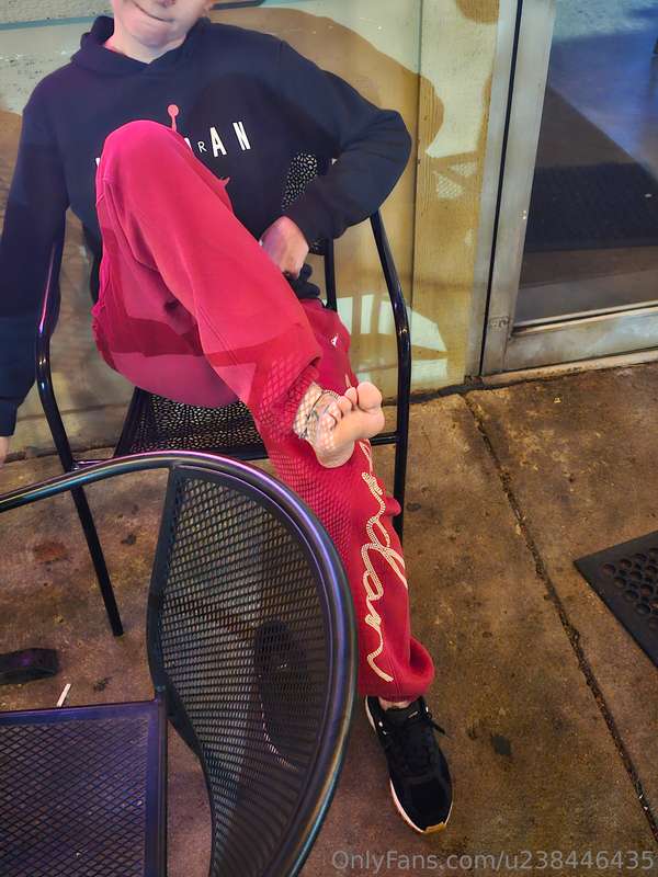 Just showing my feet off on a bar patio!!! Who wants custom ..