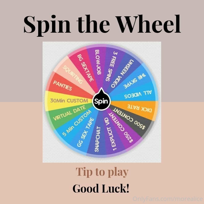 Available ✅ This is an unbelievable wheel with prizes worth ..