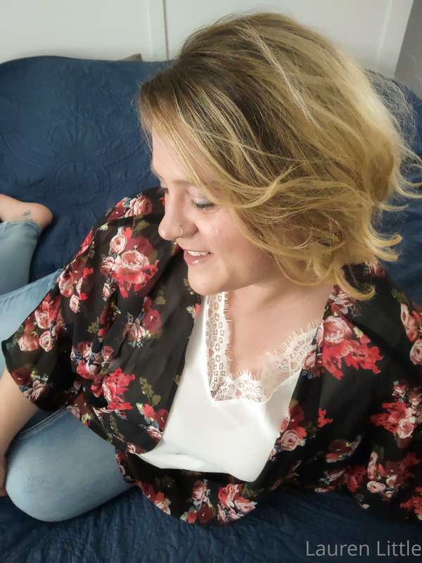 Some hot on the bed leg photos - sans pants... Making it che..