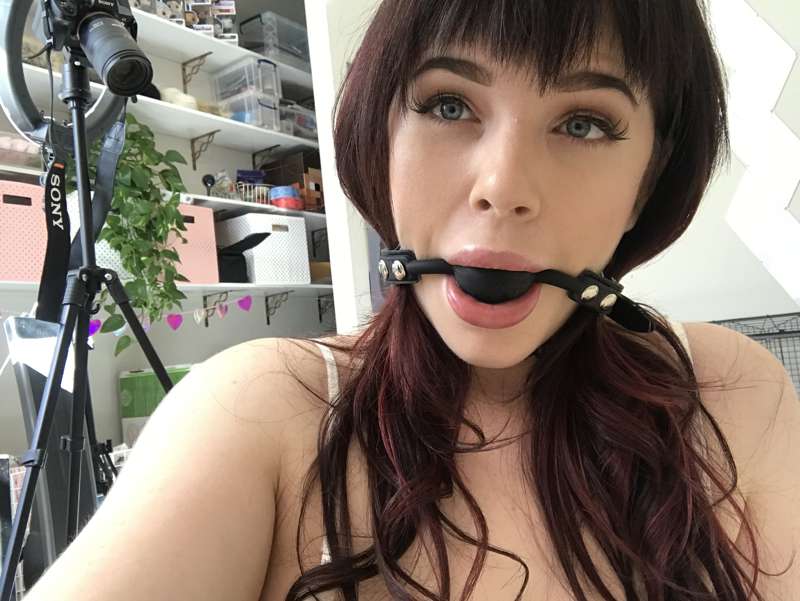 Ball gagged lil slut 😳💕